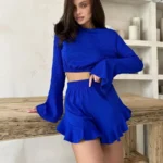 Frill Shorts Pajama Set - Image 7