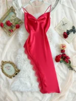 Lace Satin Nightgown - Image 6
