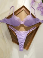 Purple Lace Bra Set - Image 3