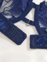 Floral Embroidery Bra Set - Image 4