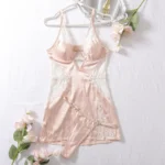 Satin Lace Nightdress Set - Image 6