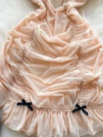 Embroidered Ruffle Mini Dress - Image 5