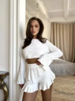 Frill Shorts Pajama Set - Image 2