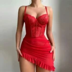 Lace Corset Nightdress Set - Image 4