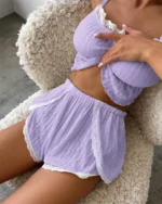 Knit Shorts Pajama Set - Image 10