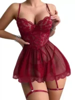 White Lace Babydoll Set - Image 6