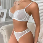 Sheer Mesh Bra Set - Image 5