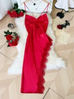 Lace Satin Nightgown - Image 2