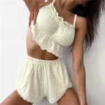 Knit Shorts Pajama Set - Image 2
