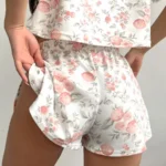 Floral Shorts Pajama Set - Image 6