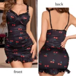 Cherry Charm Mini Nightdress - Image 2