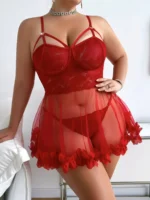 Ruffle Mesh Nightdress - Image 2