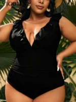 Ruffle Plus Swimsuit - Image 2