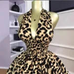 Leopard Halter Dress - Image 3