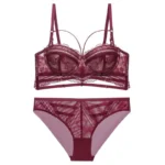 Hollow Lace Bra Set - Image 10