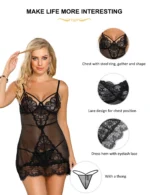 Eyelash Lace Babydoll - Image 5