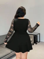 Lace A-Line Dress - Image 2