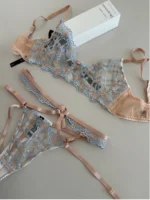 Patchwork Lace Bra Set - Image 4