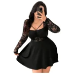 Lace A-Line Dress - Image 6
