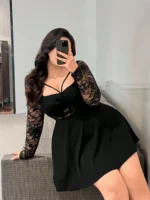 Lace A-Line Dress - Image 4