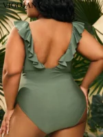 Ruffle Plus Swimsuit - Image 5