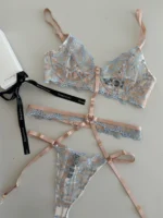 Patchwork Lace Bra Set - Image 3