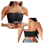 Strapless Seamless Bra with front closure, wire-free support, smooth fabric, and everyday underwear styling