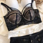 Hollow Lace Bra Set - Image 3