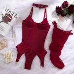 Plunge Stocking Bodysuit - Image 7