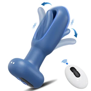 Magnetic Remote Massager with USB magnetic charging, medical silicone body, app control, and discreet design