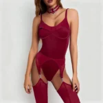 Plunge Stocking Bodysuit - Image 4