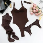 Plunge Stocking Bodysuit - Image 9