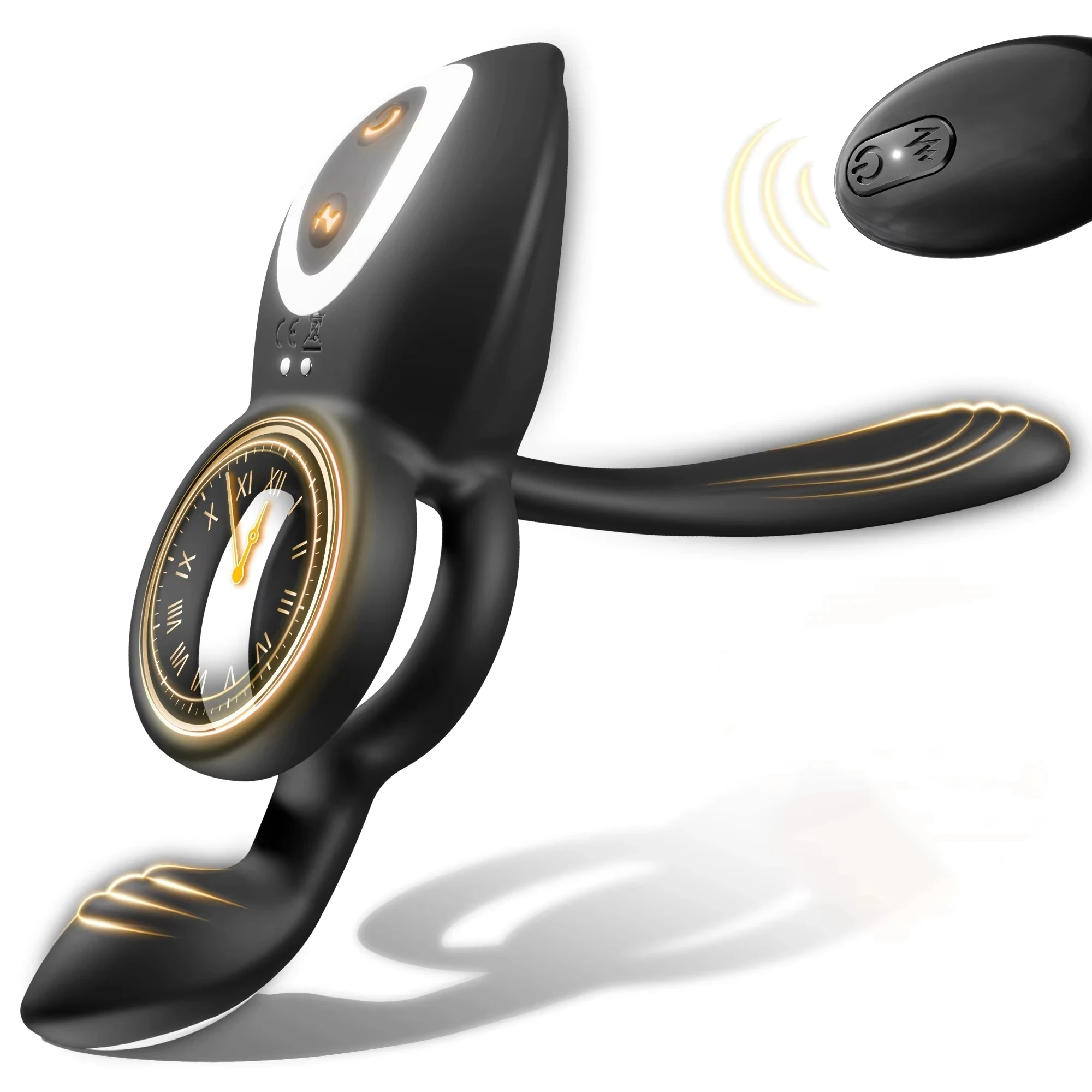 4-in-1 Couple Vibrator Ring Couple Vibrator Ring with 4-in-1 design, 3 motors, 10 vibration modes, and medical silicone body