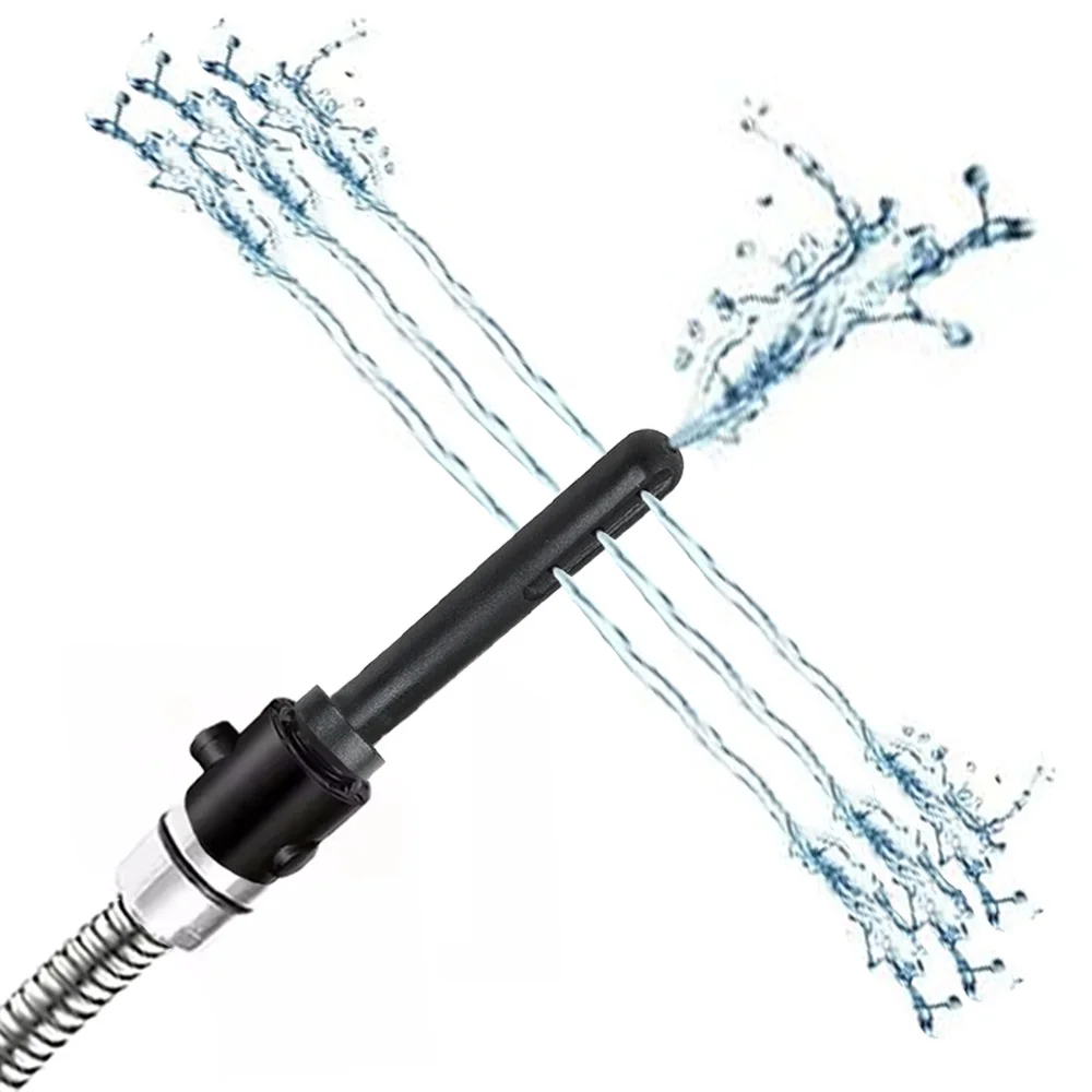 Shower Cleaning Nozzle Shower Cleaning Nozzle with black plastic tip, water outlet design, manual control, and discreet personal hygiene styling