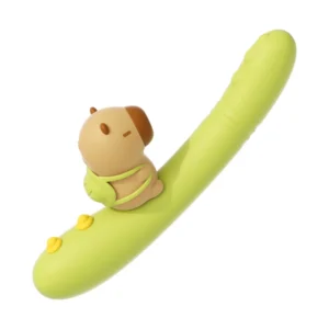 Dual Drive Massager with 2-in-1 split design, adjustable function, USB power, green rounded body, and discreet adult wellness styling