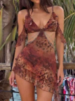 Tropical Mesh Dress - Image 6